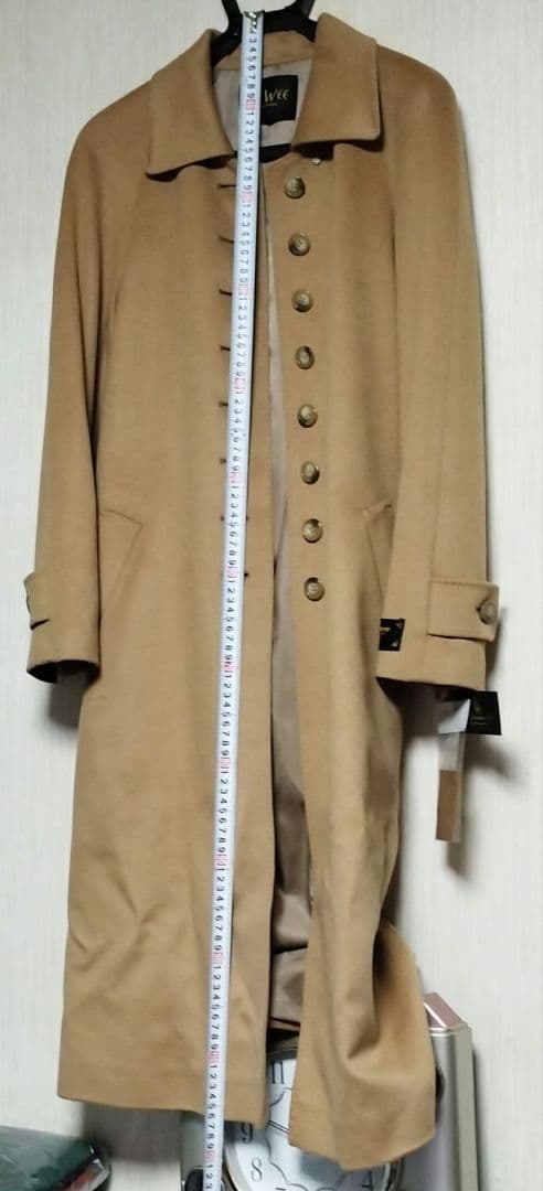 未使用　美品　カシミヤ100% ベージュロングコート