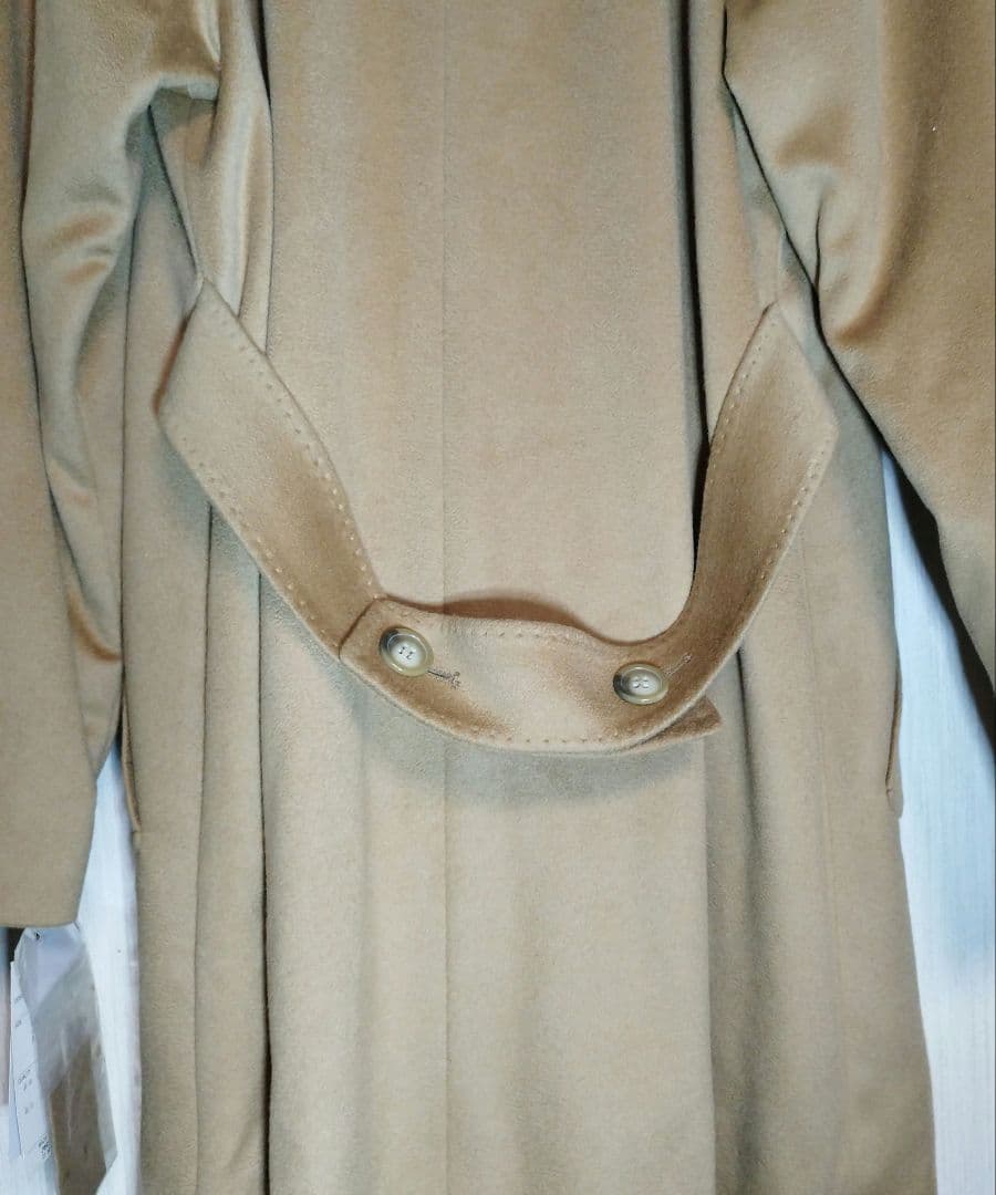 未使用　美品　カシミヤ100% ベージュロングコート
