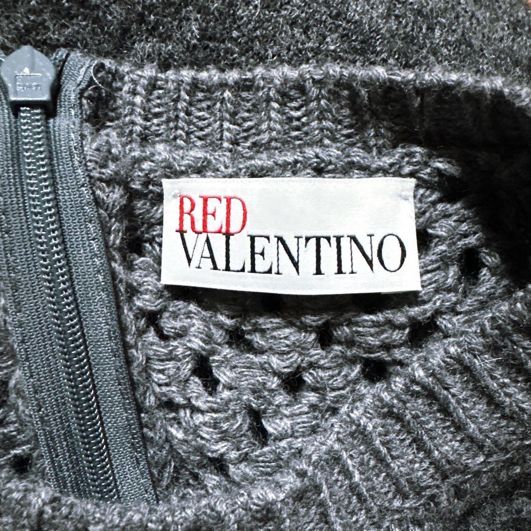 RED VALENTINO ウールニットワンピース