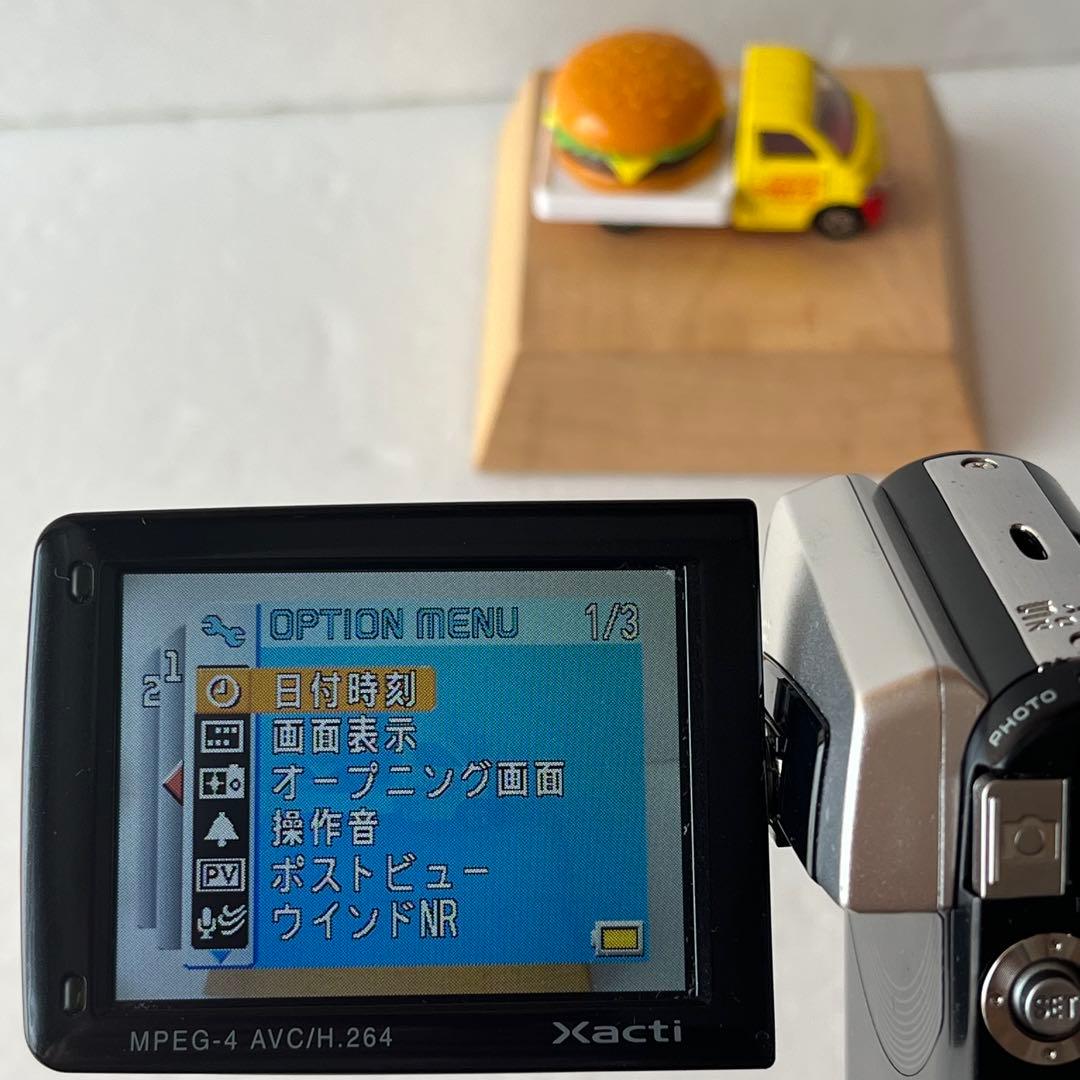 SANYOデジタルムービーカメラXacti DMX-CG65シルバー⭐️実働美品