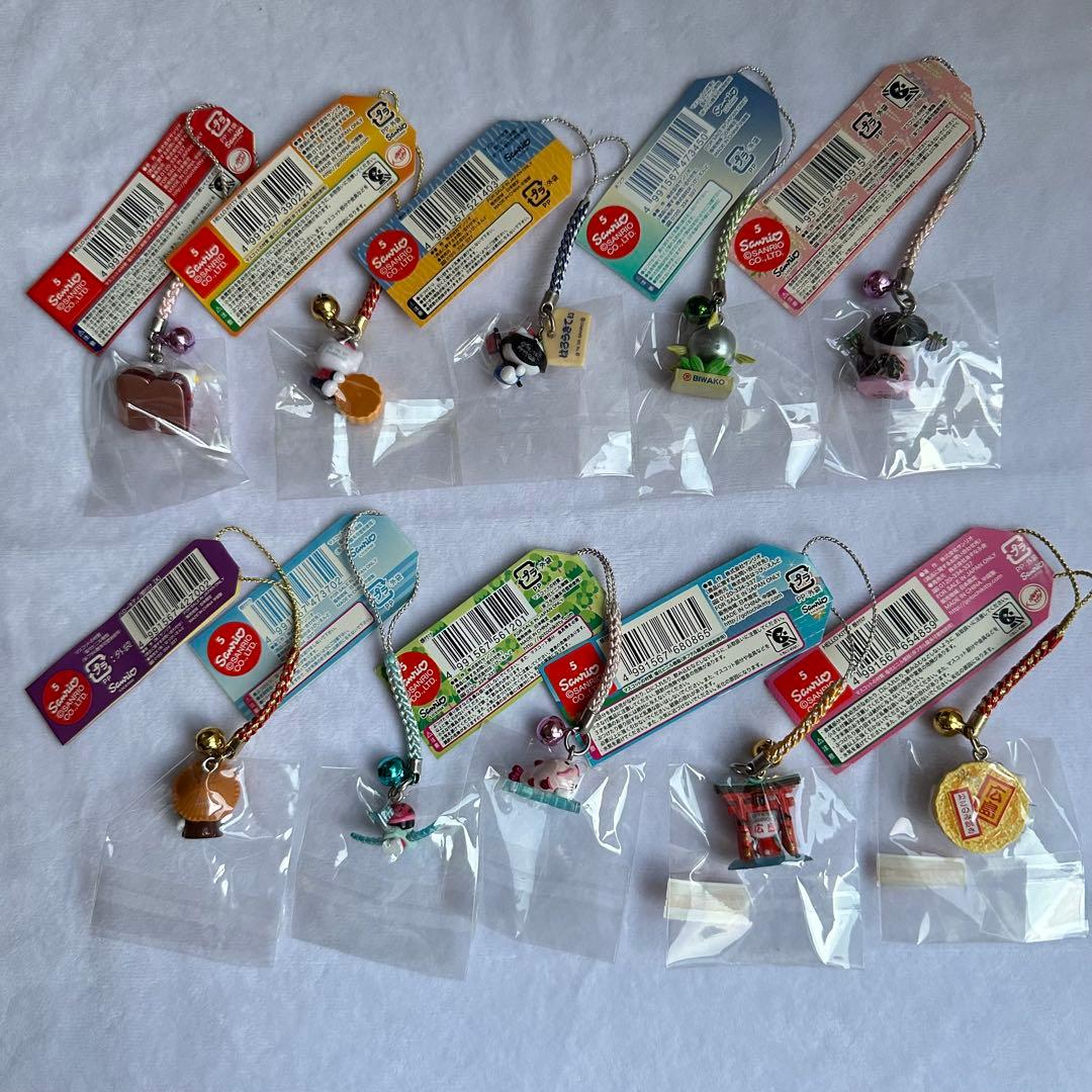 【未使用】ハローキティ ストラップ 10個セット