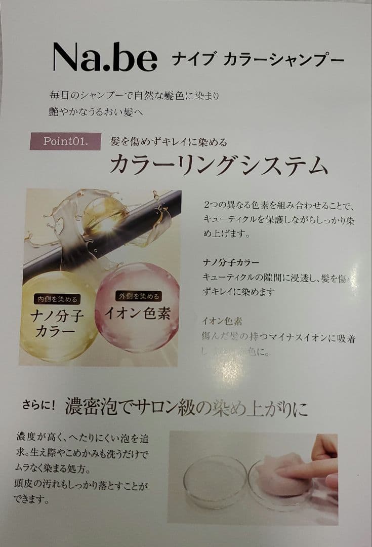 “Na.be COLOR SHAMPOO チョコレートブラウン” 2個セット
