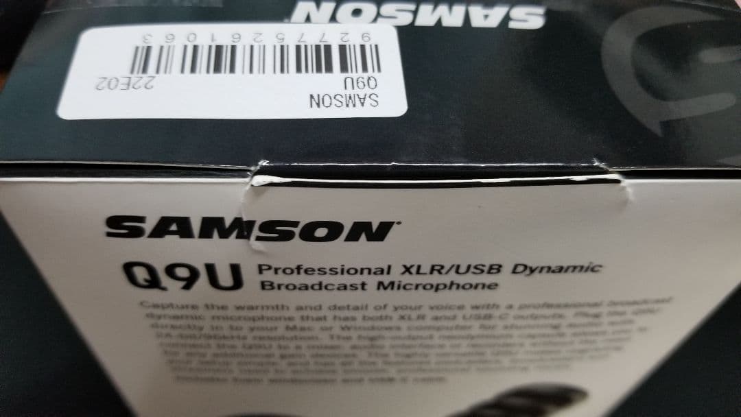 SAMSON Q9U ダイナミックマイク USB,XLR接続可 ポップガード付き