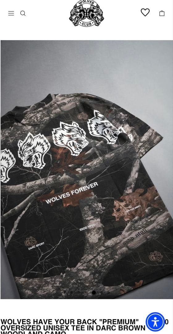 ダルクスポーツ　OVERSIZED UNISEX TEE