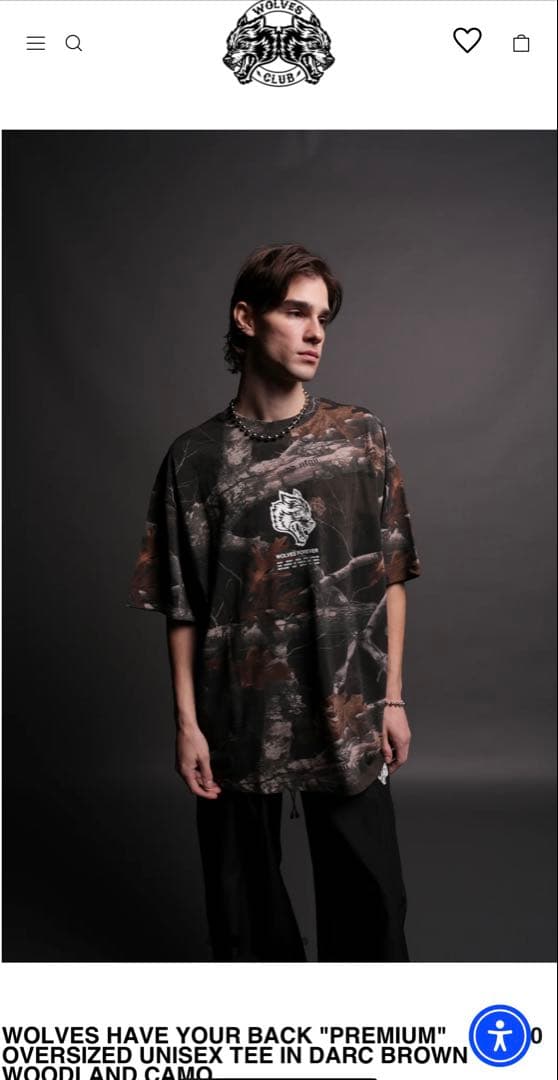 ダルクスポーツ　OVERSIZED UNISEX TEE