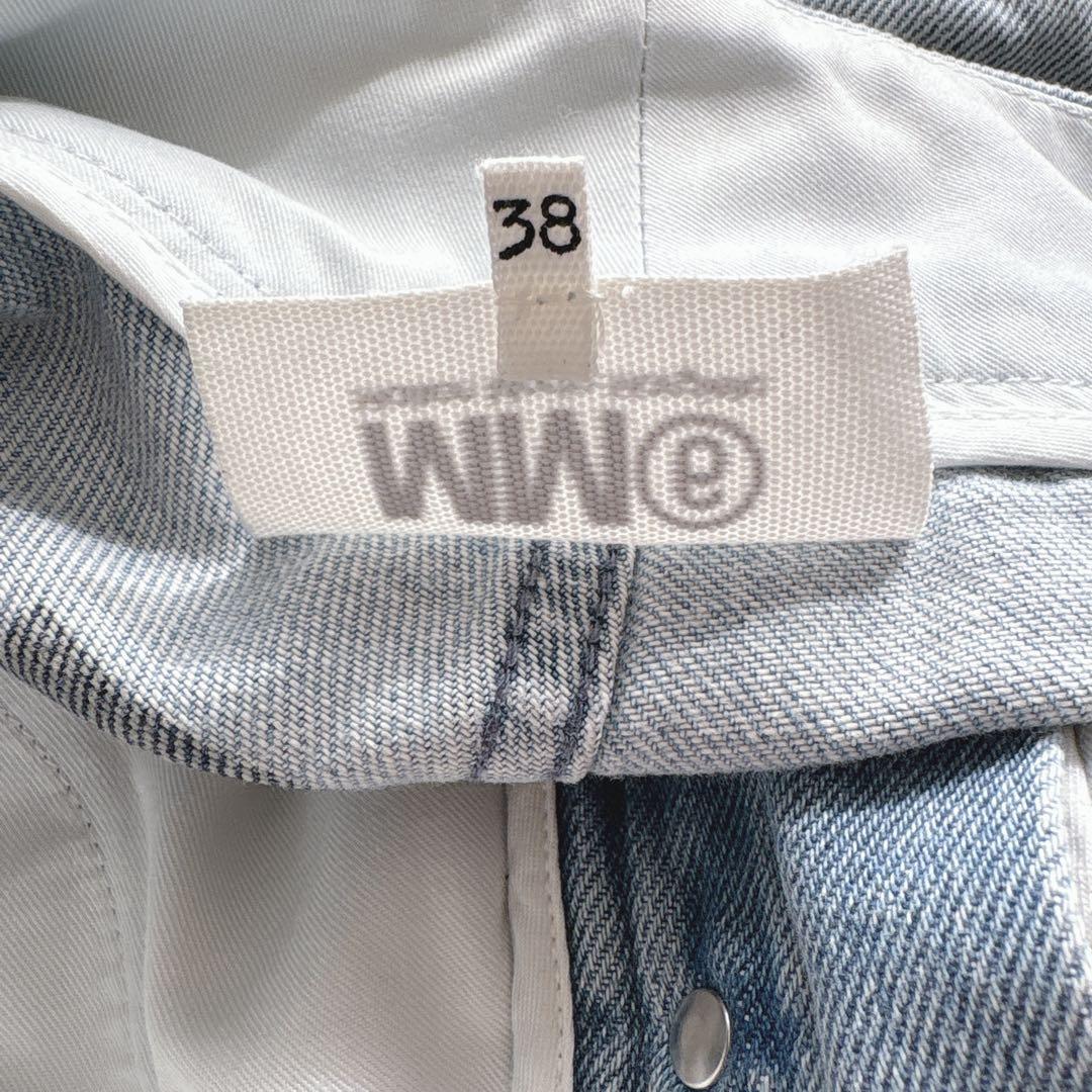 MM6 Maison Margielaワイドデニム ハイウエスト 38 イタリア