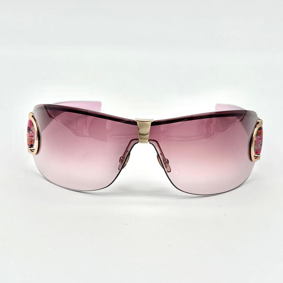 小物 GUCCI Pink Shield Sunglasses w/ Case