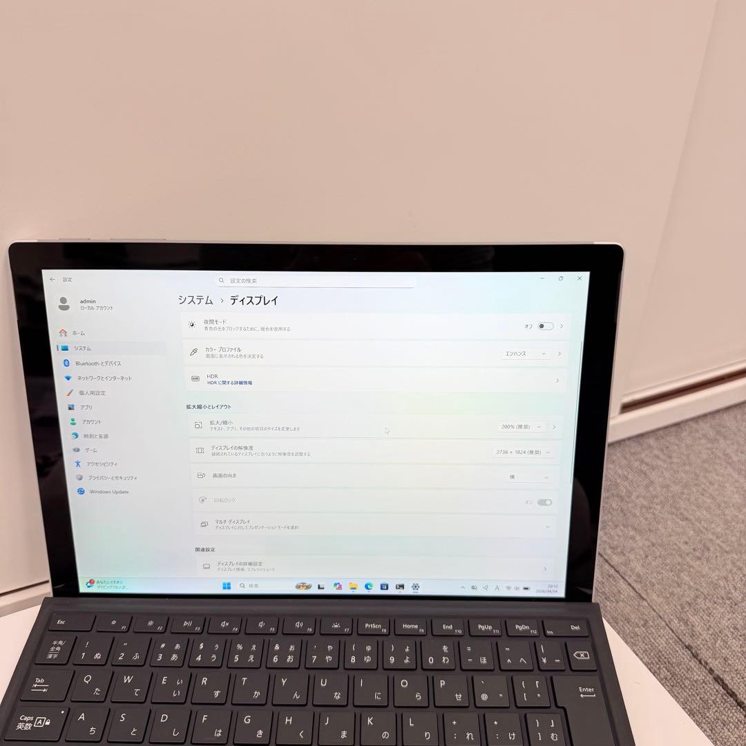 Windowsタブレット本体 Microsoft Surface Pro 5 4G/128GB Win 11