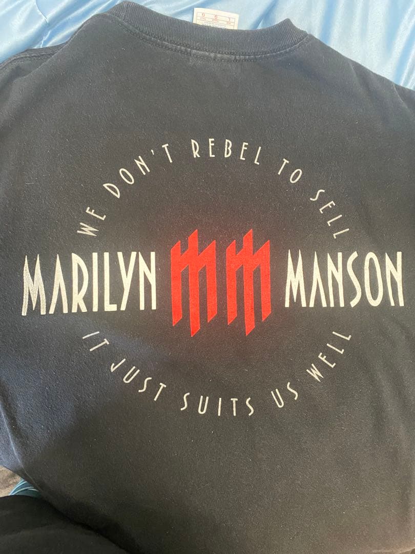 2003 Marilyn Manson Tシャツ L きゃりー着
