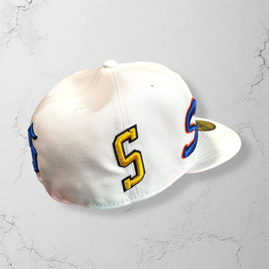 supreme × New Era 59FIFTY ホワイトキャップ 7 1/2