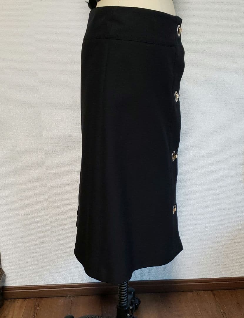 MARNI マルニブラックカラーAラインスカート