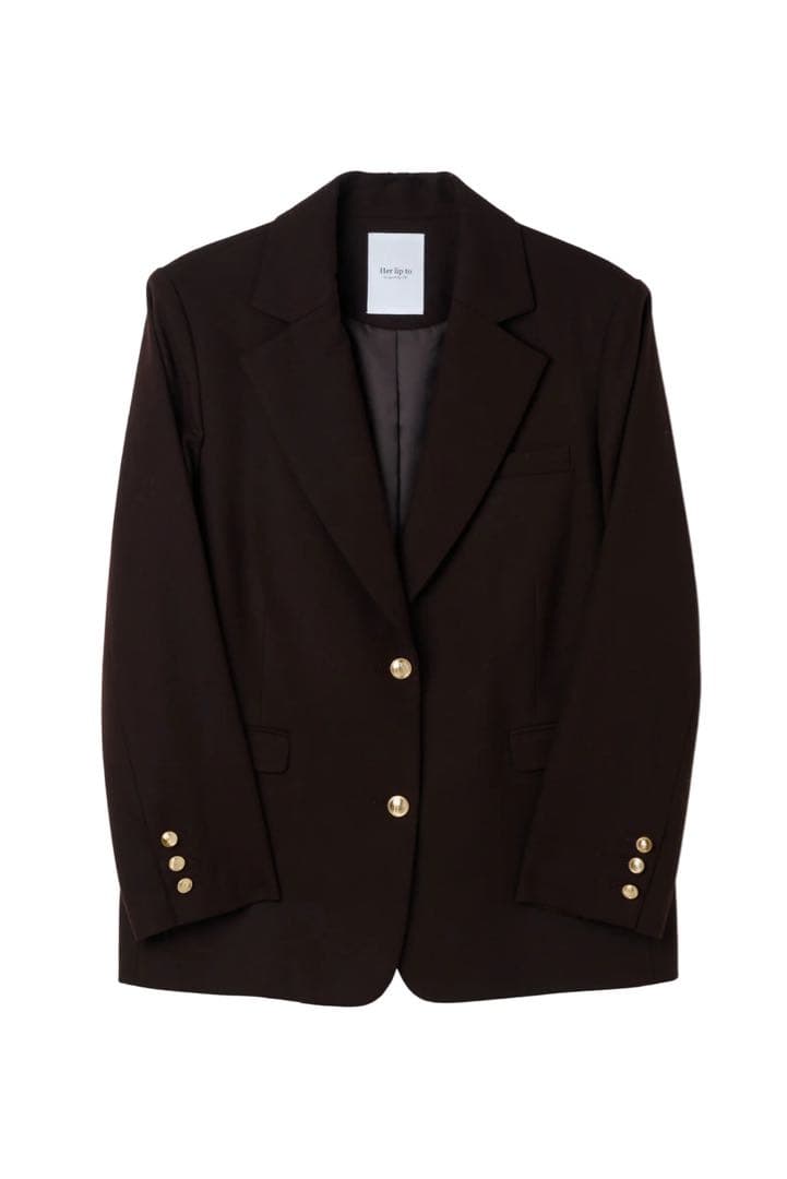 Romy Wool-Blend Jacket / espresso / Sサイズ