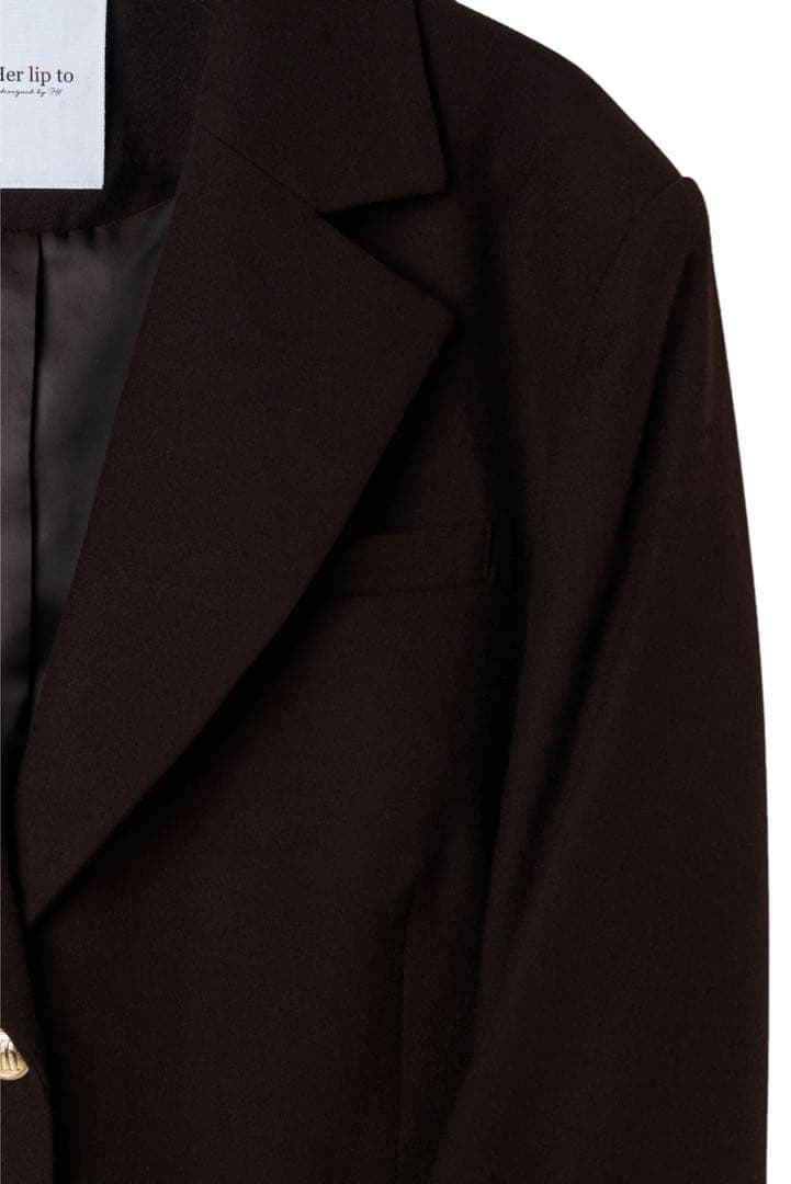 Romy Wool-Blend Jacket / espresso / Sサイズ