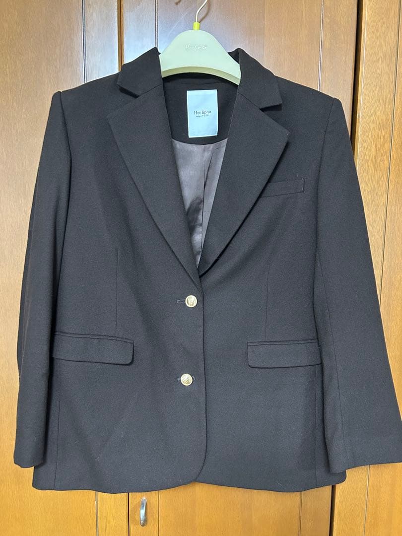 Romy Wool-Blend Jacket / espresso / Sサイズ