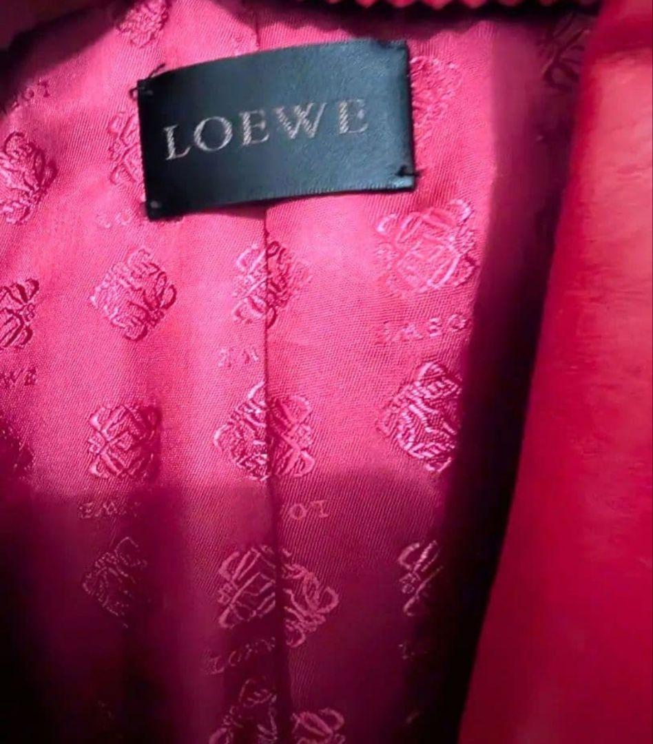 激安【極美品】ロエベ　LOEWE　テーラードジャケット　バーガンディ　サイズ36