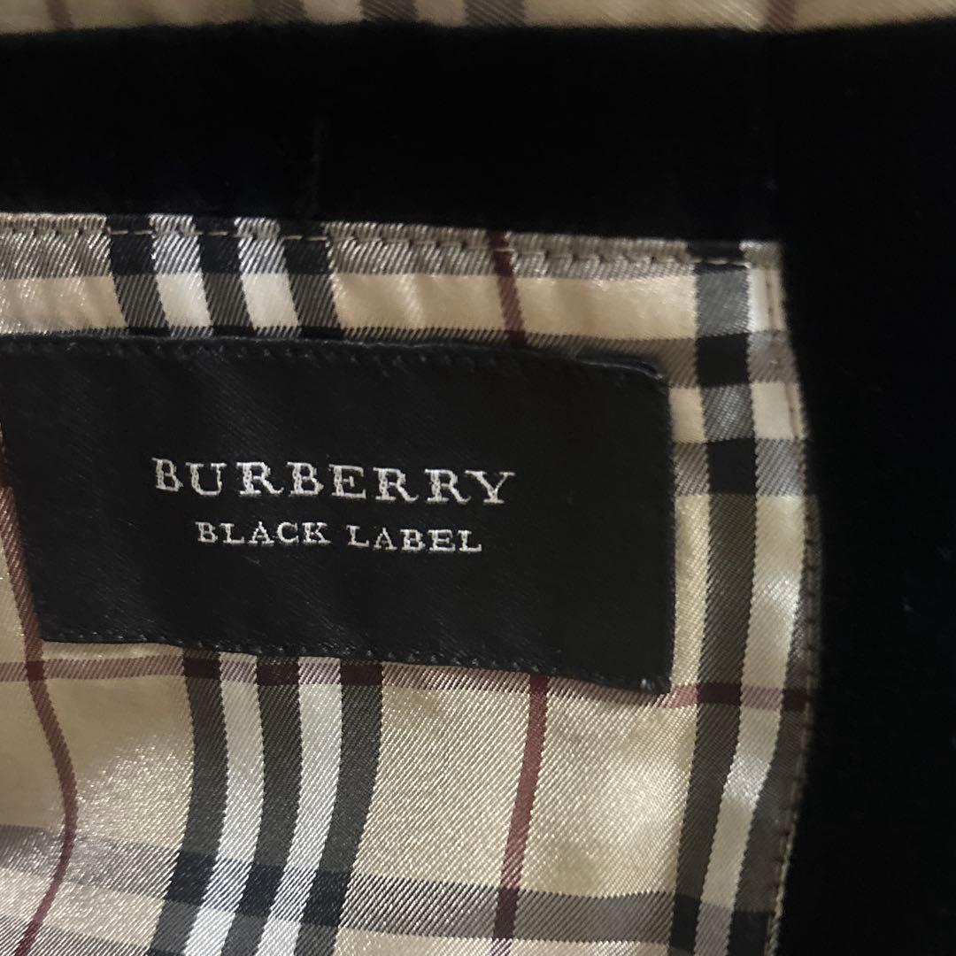 BURBERRY ジャケット ベロア ベルベット 黒 高級