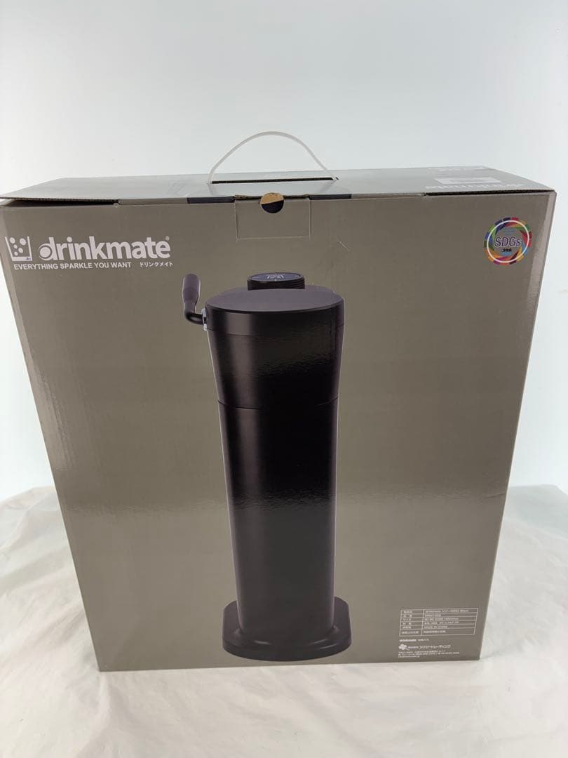 drinkmate 650 炭酸水メーカー ブラック CO2シリンダー付き