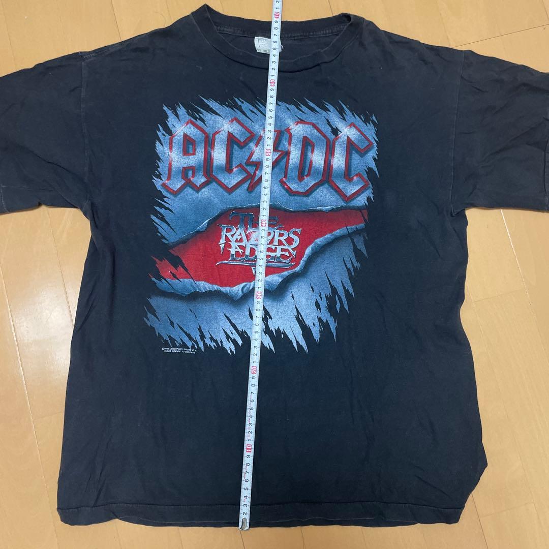 大幅値下げ AC/DC ワールドツアー Tシャツ 1990-91 ユーロ