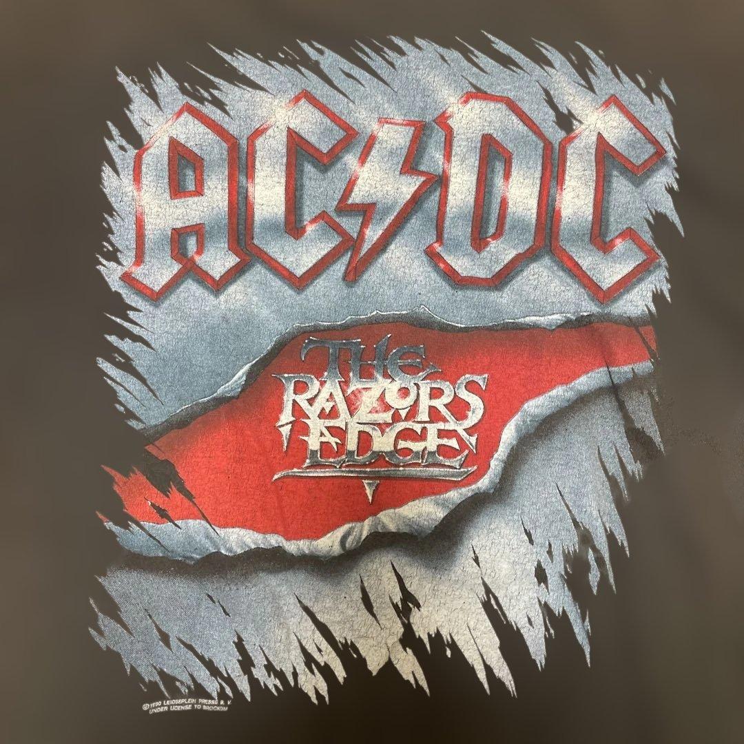 大幅値下げ AC/DC ワールドツアー Tシャツ 1990-91 ユーロ