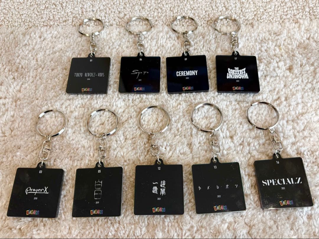 ぽ*ョ様 King gnu CDジャケット　アクリルキーチェーン　9個セット　グ