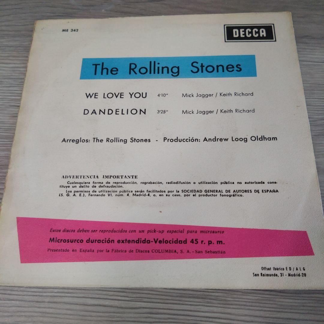 The Rolling Stones WE LOVE YOU スペイン盤レコード
