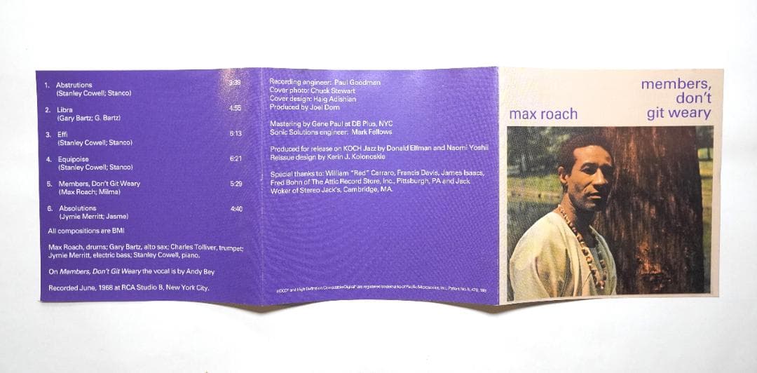 Max Roach-Members, Don't Git Weary　海外版CD