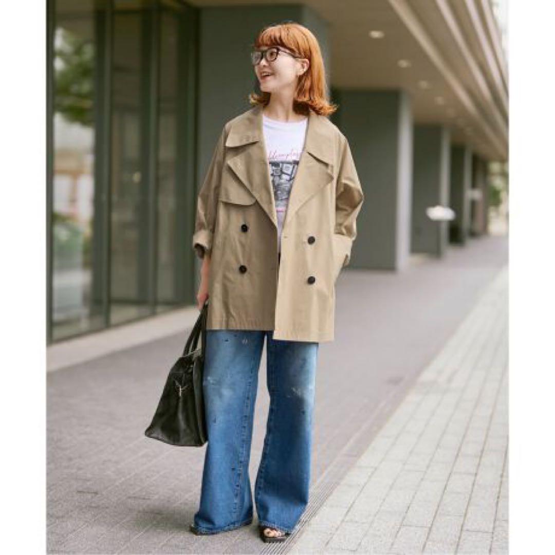 送料込み☆Spick and Span C/Pミドル丈トレンチコート