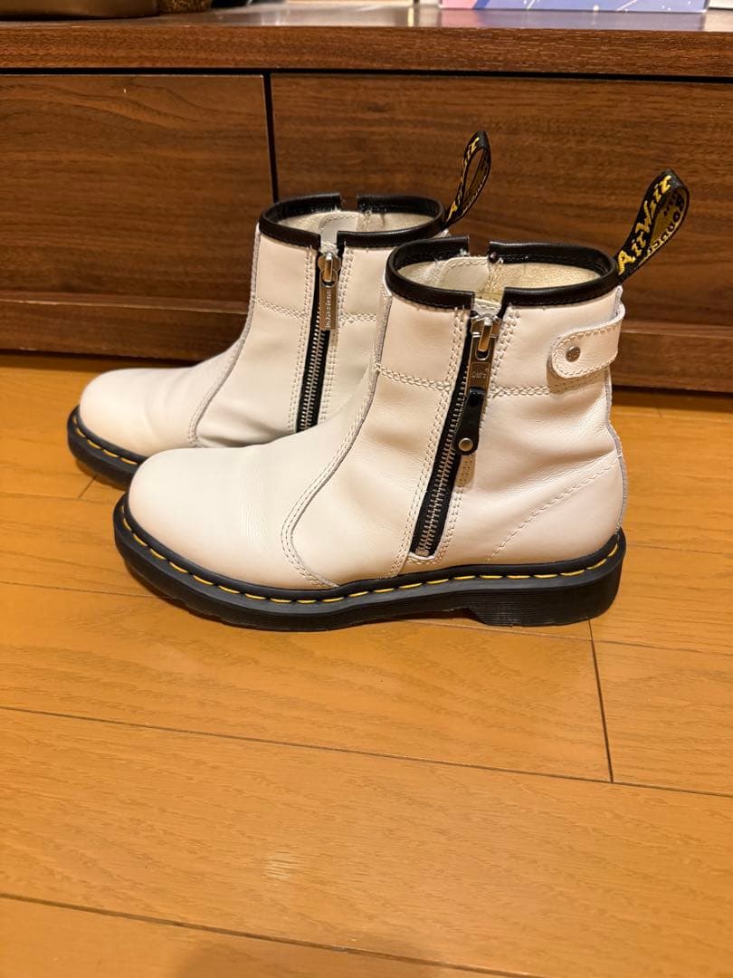 四*ブ様 Dr. Martens 2976TWIN ZIP ホワイトブーツ　US