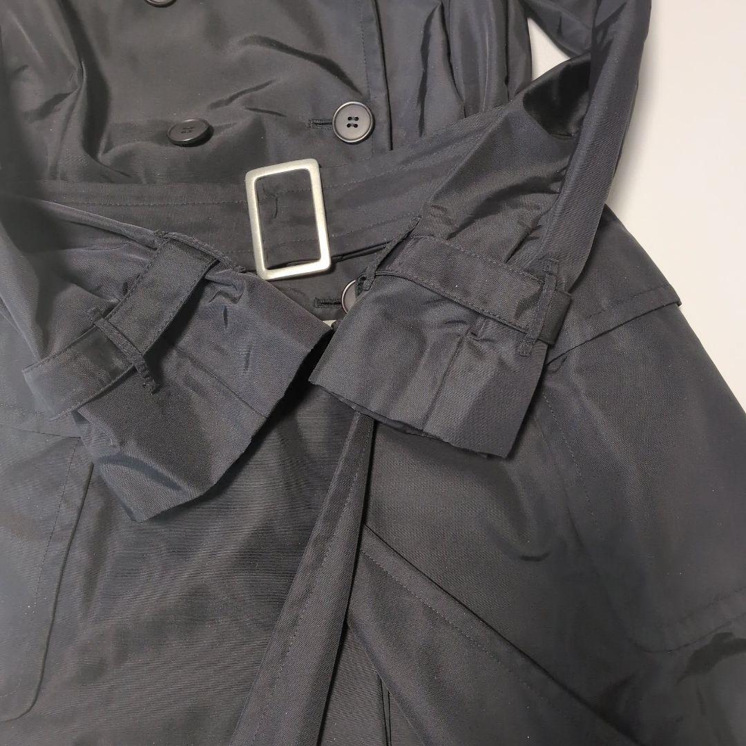 【美品】theory 美スタイル ナイロントレンチコート L相当ブラック