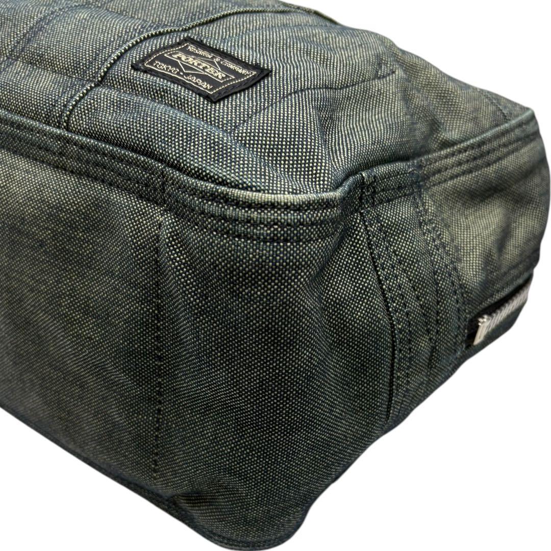【美品】PORTER ポーター ディーパー ボストン バッグ インディゴ264