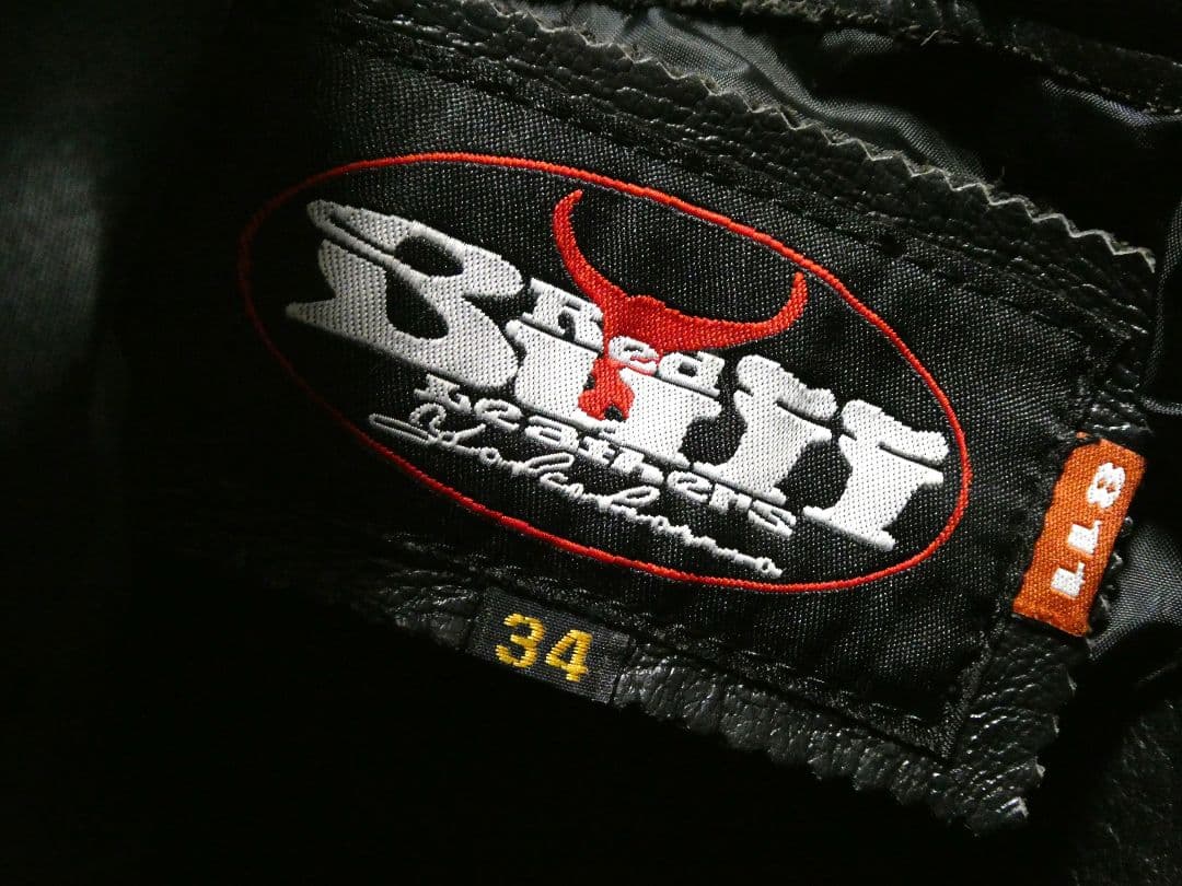 サイズW34！RED BULL LEATHERSレザー5ポケットストレートパンツ