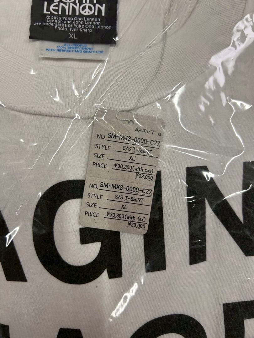 SAINT Mxxxxxx × JOHN LENNON Tシャツ XL