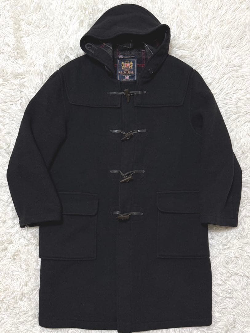 Gloverall ダッフルコート　大きいサイズ2XL 裏地チェック柄
