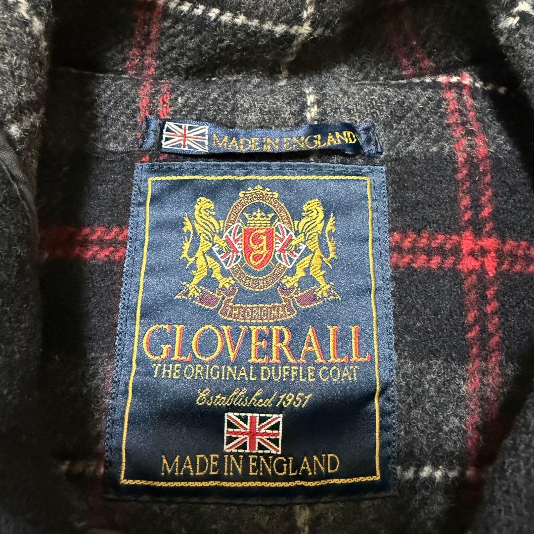 Gloverall ダッフルコート　大きいサイズ2XL 裏地チェック柄