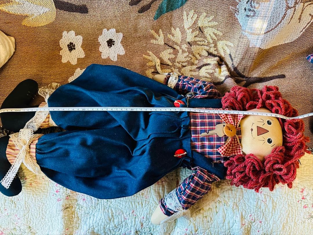 カントリードール　手作り　アン&アンディ　海外作家サイン入り サイズ67cm