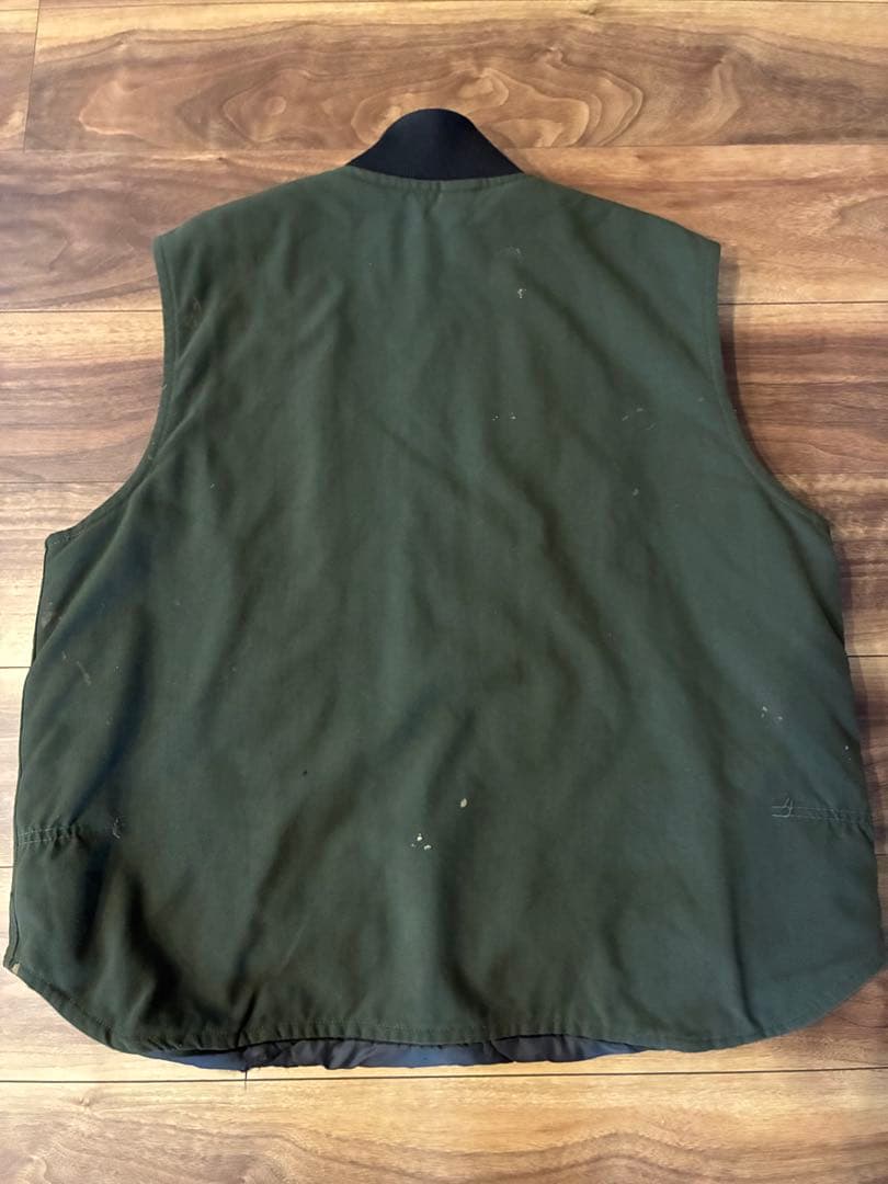 Carhartt オリーブグリーン ジッパーベスト