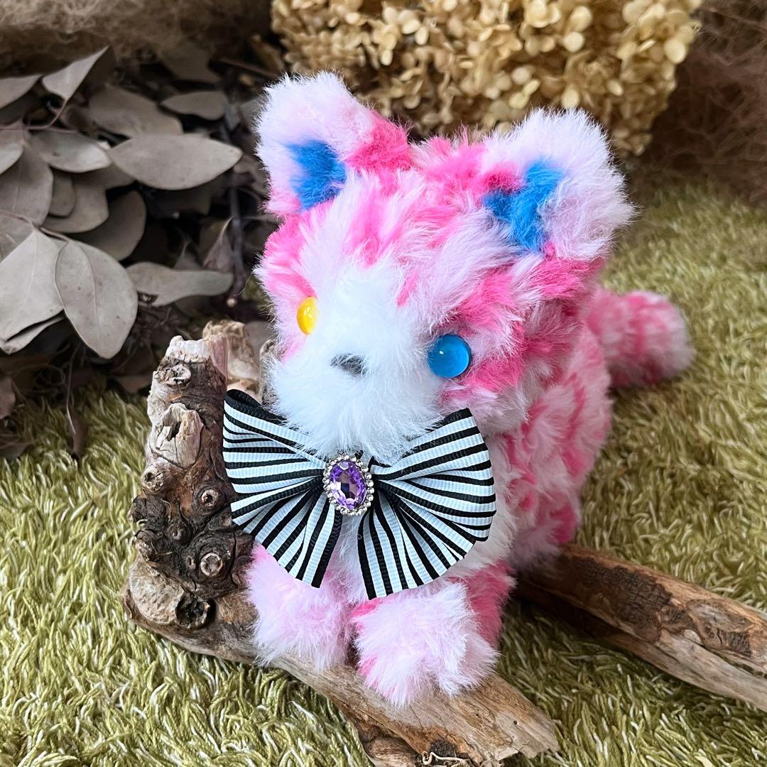 【柘榴】　あみぐるみ　オーダーメイド　ぬいぐるみ　アートドール　猫　子猫