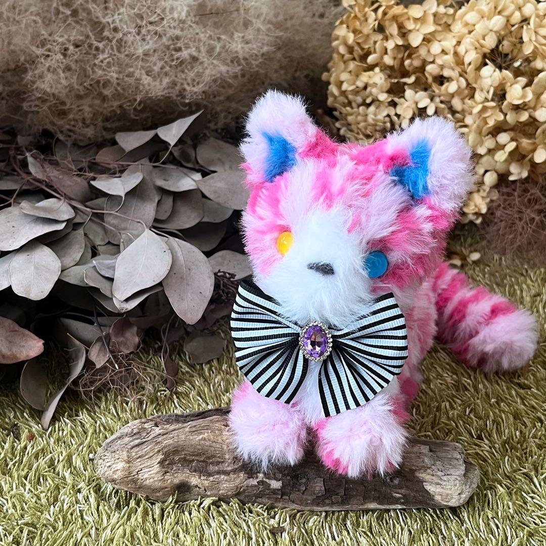 【柘榴】　あみぐるみ　オーダーメイド　ぬいぐるみ　アートドール　猫　子猫