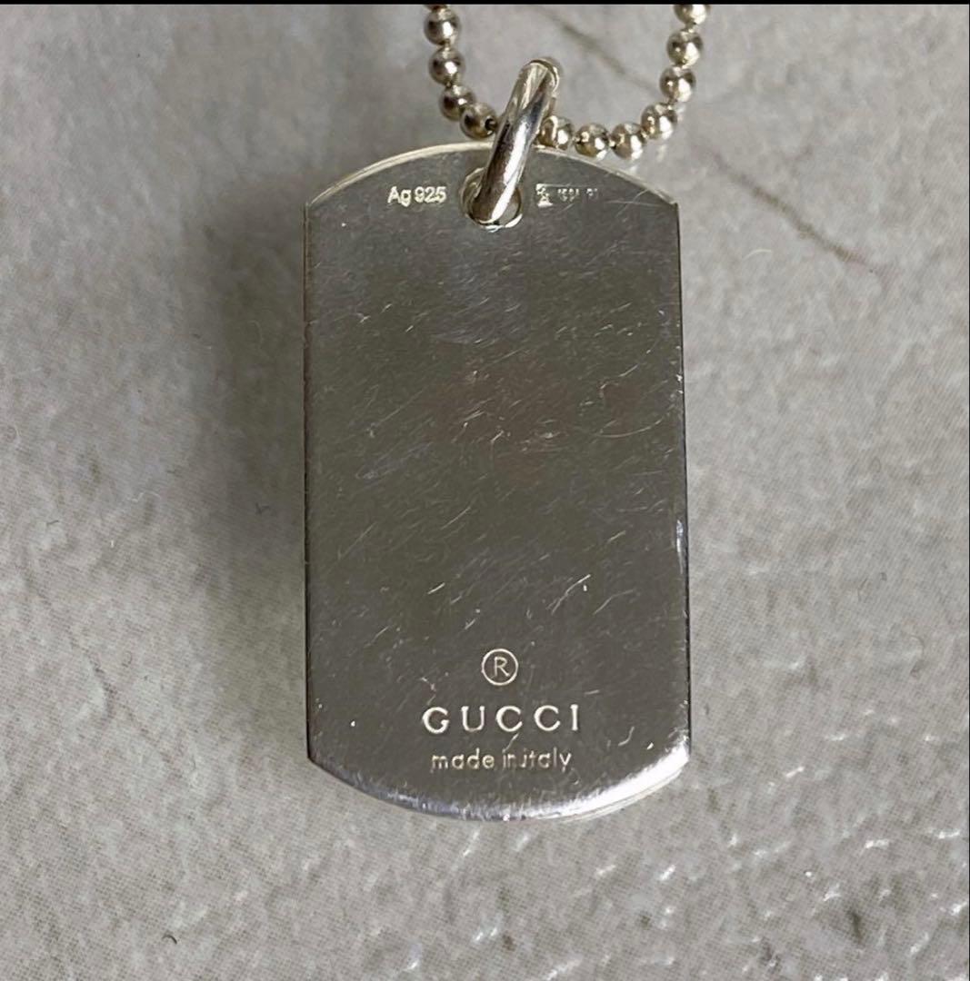 GUCCI 925 プレートネックレス