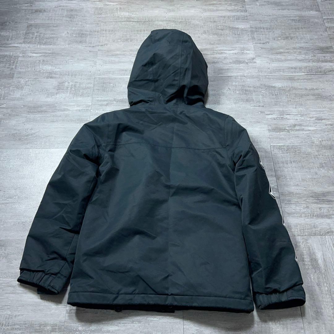 VOLCOM スノーボードウェア スキーウェア キッズ12Y ワッペン 黒