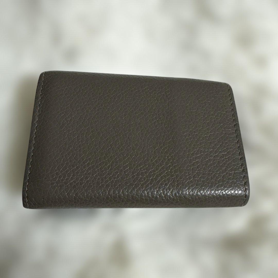 YSL ダークグレー 三つ折り財布
