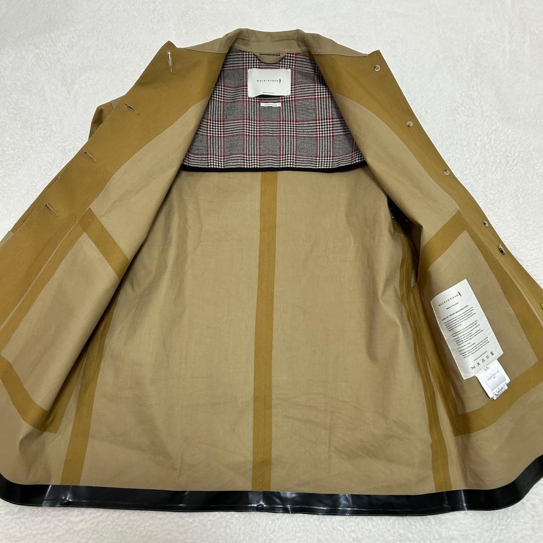 現行品 マッキントッシュ DAVIOT ゴム引き ステンカラーコート L