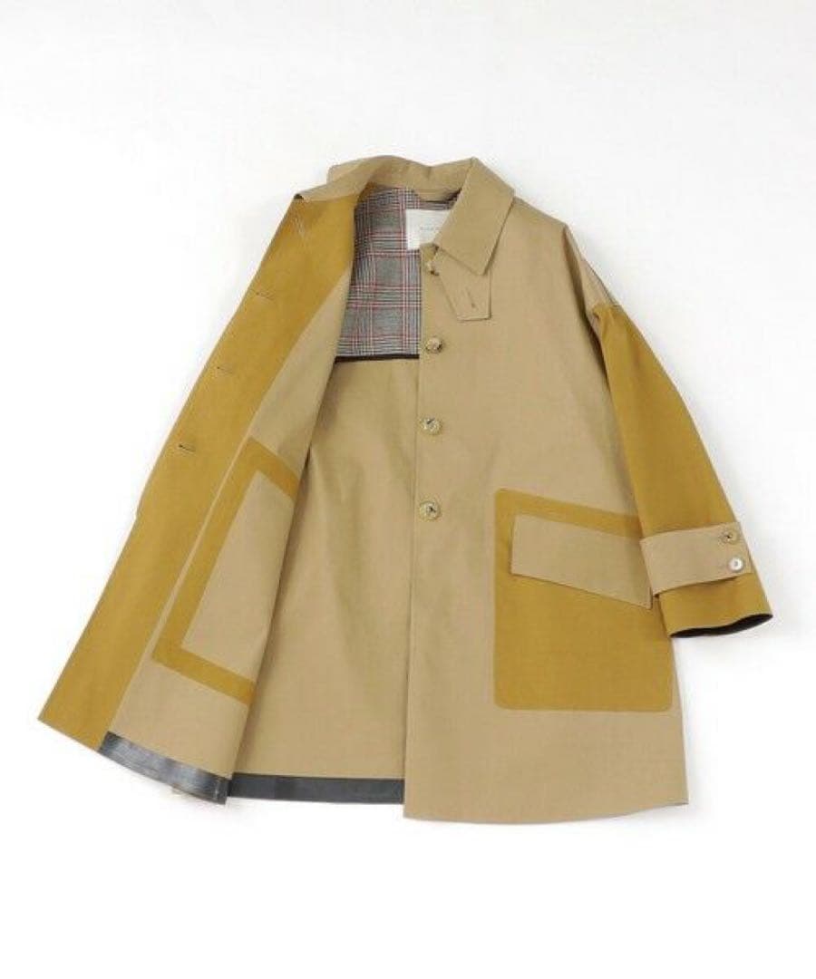 現行品 マッキントッシュ DAVIOT ゴム引き ステンカラーコート L