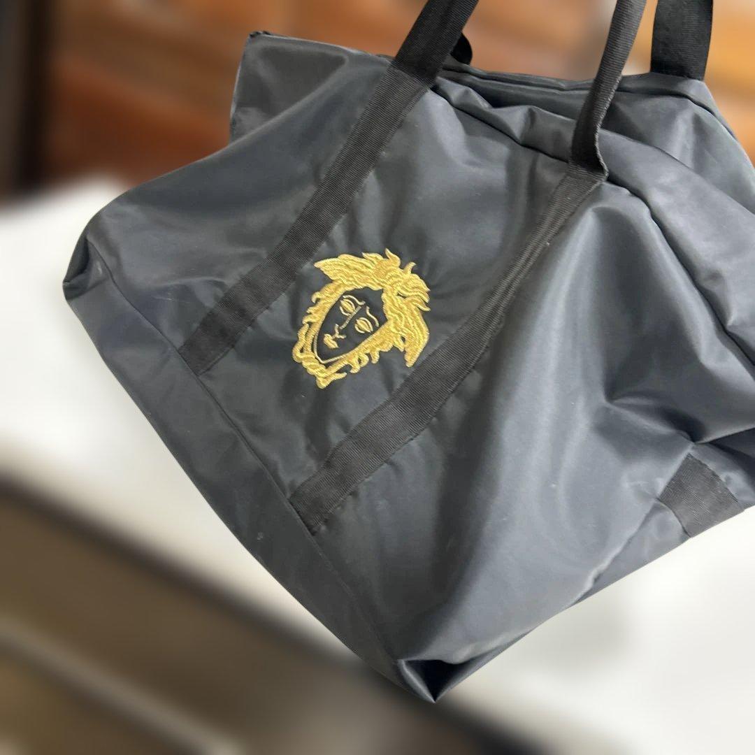 希少　VERSACE 90s メデューサ ナイロン ボストンバッグ ブラック