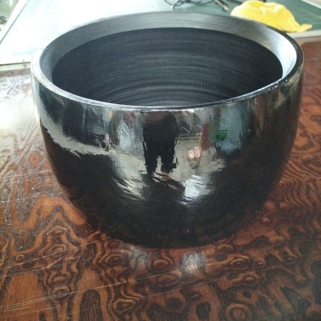 締太鼓　和太鼓　くり抜き胴　中古品（黒色）②