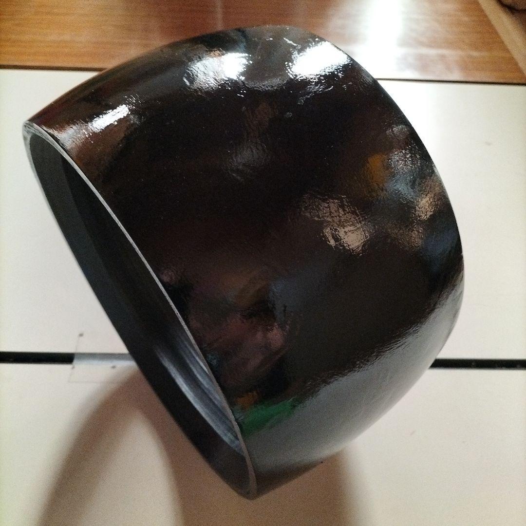 締太鼓　和太鼓　くり抜き胴　中古品（黒色）②