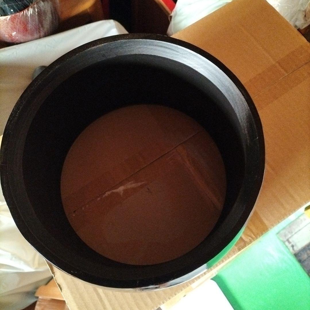 締太鼓　和太鼓　くり抜き胴　中古品（黒色）②