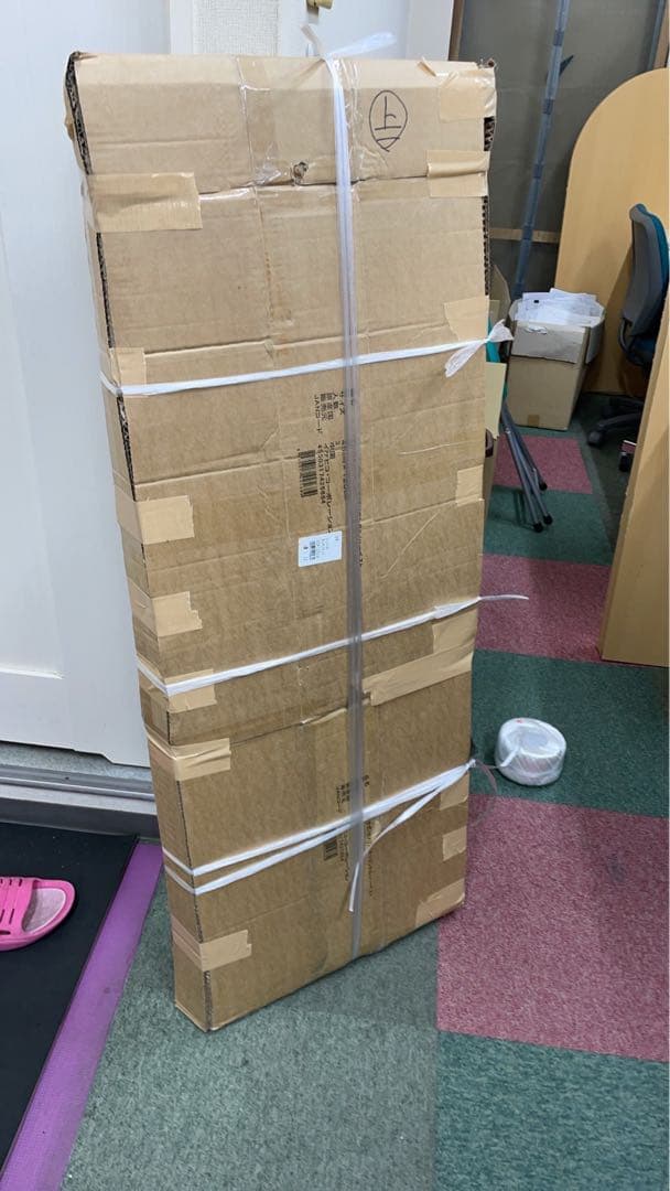パソコンデスク 棚ラック付き 幅120×奥行45×高120cm 組み立て式 1台