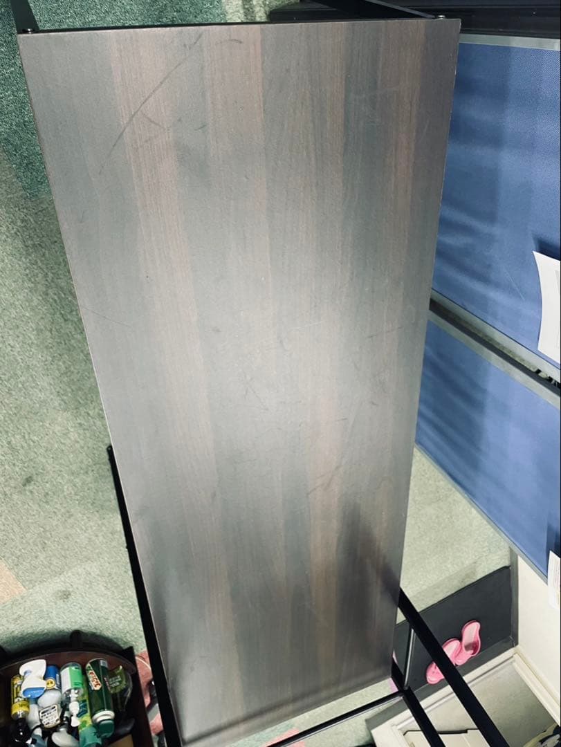 パソコンデスク 棚ラック付き 幅120×奥行45×高120cm 組み立て式 1台