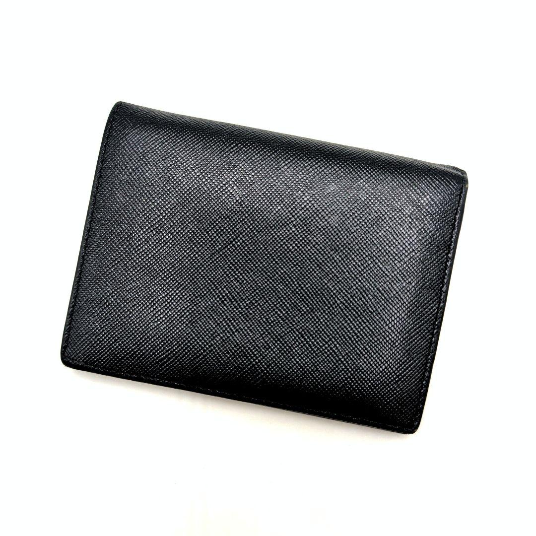PRADA プラダ サフィアーノトライアングル 折り財布 ブラック NERO
